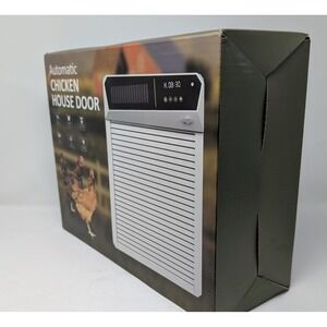 NIB Gardtech Automatic Chicken Coop Door Solar Light Sensor Timer Remote Control